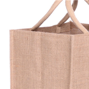 Sac de transport en Jute, contenant pliable, léger et <span class=keywords><strong>pas</strong></span> <span class=keywords><strong>cher</strong></span>, <span class=keywords><strong>naturel</strong></span>, pour les courses, livraison gratuite - Product Image 2