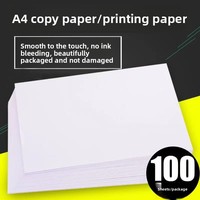 Papier d'impression multifonction A4, 100 feuilles, blanc brillant, pour impression de bureau, ébauches, écriture, dessin, pour l'école et la maison