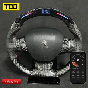 Volant intelligent personnalisé en fibre de carbone TDD avec LED pour Peugeot 308 - Product Image 1