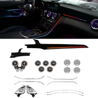 Panneau central dynamique amélioré pour Mercedes-Benz Classe C GLC W205 X253, éclairage d'ambiance intérieur RGB LED, accessoires d'éclairage d'atmosphère