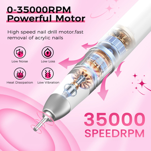 Pulidora de Uñas Eléctrica Profesional Inalámbrica Recargable de Escritorio, 35,000 RPM, Diseñada para Salones de Alta Gama - Product Image 6