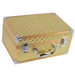 <span class=keywords><strong>Valise</strong></span> de maquillage Golden <span class=keywords><strong>Vanity</strong></span> à la mode <span class=keywords><strong>valise</strong></span> cosmétique de voyage avec miroir pour les essentiels de beauté en déplacement - Product Image 6