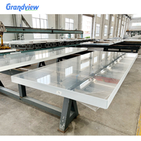 Panneaux acryliques de 120mm Grande piscine en verre acrylique pour le toit