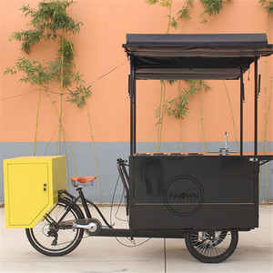 Triciclo eléctrico personalizado, carrito de café para Expendedora de aperitivos, Hot Dog, venta móvil, OEM, Popular, envío gratis - Product Image 4