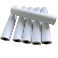 Rollo de Papel Bond CAD Blanco Premium de 20 lb, Papel de Impresión de Ingeniería para Impresora Plotter de Formato Grande