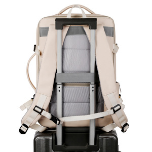 Men's 16-Inch Multifunctional <b>Waterproof</b> Laptop <b>Backpack</b> Cross-Border New Business Expandable Oxford Polyester Zipper for - Product Image 4