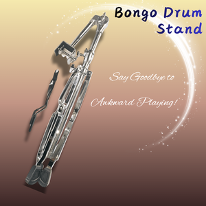 Galvanisierter <span class=keywords><strong>Bongo</strong></span>-Trommelständer <span class=keywords><strong>Bongo</strong></span>-Ständer Perkussionsständer Professioneller Doppelstützen-Stativ Höhenverstellbar Rutschfest - Product Image 2