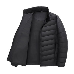 Chaqueta de Color Liso de Alta Calidad para Hombre, Invierno 2026, Ligera, de Lujo, Gruesa y Entallada - Product Image 4