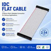 Câble plat IDC 2,54 mm, câble ruban à pas de 2,54 mm, fil plat pour connecteur IDC, câblage interne de carte de circuit imprimé