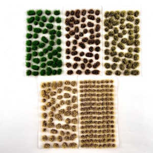 نموذج مشهد من الزهور والعشب البلاستيكي متعدد الألوان ذاتي اللصق بارتفاع 5 مم (لديوراما واقعية للغاية ونماذج القطارات) - Product Image 1