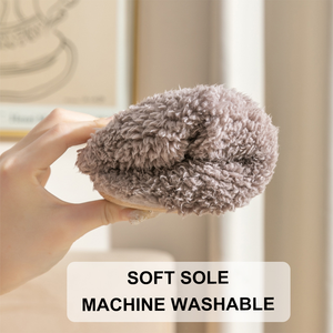 <span class=keywords><strong>Chaussons</strong></span> <span class=keywords><strong>d</strong></span>'hiver pour femmes et hommes, doux et chauds, en peluche, silencieux, adaptés au sol, à bout fermé, en polaire corail, pour <span class=keywords><strong>appartement</strong></span>, hôtel, maison - Product Image 3