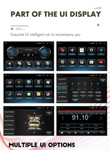 วิทยุติดรถยนต์ระบบแอนดรอยด์ขนาด 7/9/10 นิ้ว แบบ Double Din พร้อม GPS, CarPlay, Android Auto, ระบบแฮนด์ฟรี, USB, MP3 และระบบนำทางแบบพับเก็บได้ - Product Image 3