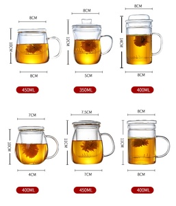 13oz Square Double Wall Leak-Proof Tea Mug 400ml Glass for Water <strong>Wine</strong> Beer Cocktails Iced Tea &amp; Mixed Drinks for Parties - Product Image 6