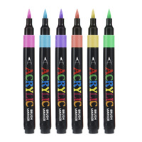 168 couleurs pointe souple en plastique acrylique marqueurs effaçables double face grande série de couleurs Art peinture ensemble enfants bricolage OEM