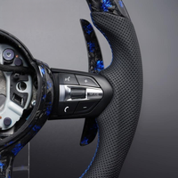 Volant en fibre de carbone forgée pour BMW F30, compatible avec F10 F20 F15 F16 F25 E90 E70 M Sport, volant à fond plat personnalisé