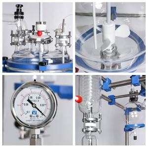 TOPTION Hochwertige Glas reaktoren 15 Litros Labor reaktor Verwendeter glas beschichteter Reaktor - Product Image 2