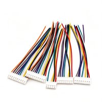 Kabel Harness Konektor Multi-Warna 10-Pin JST XH 2.54mm Custom Pabrik /CE dengan Kawat Tembaga Berlapis Timah untuk Sepeda Motor dan Mobil