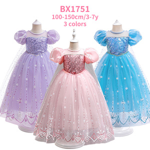 Disfraz de Princesa Elsa para Niñas, Disfraz de Carnaval de Halloween y Día del Niño, Inspirado en TV y Películas - Product Image 1