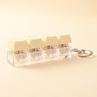 High Quality Wholesale Stress Relief Mechanical Keycap Keychain Keyboard Keyring Fidget Clicker Decompression Toys