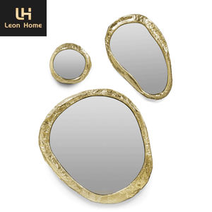 Table de console de <span class=keywords><strong>miroir</strong></span> de cadre en laiton doré de haute qualité 3 pcs et ensemble de <span class=keywords><strong>miroir</strong></span> <span class=keywords><strong>miroir</strong></span> mural de luxe - Product Image 6