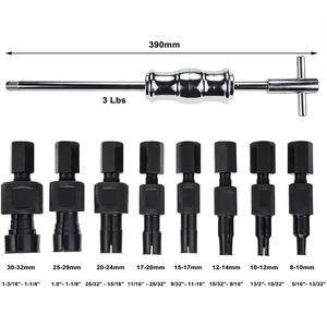 Juego de 9 piezas de extractor de rodamientos para orificios ciegos internos con martillo deslizante y herramientas de separación - Product Image 5