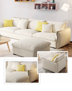 Tùy chỉnh cao cấp Nhà Xu hướng thiết kế đơn giản ánh sáng phòng khách đồ nội thất vải sofa đặt góc 3 + 2 + 1 chỗ ngồi đi văng DIVAN - Product Image 5