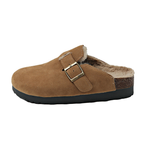 Nouvelles Sandales Birkenstock Classiques de Haute Qualité d'<span class=keywords><strong>Hiver</strong></span> pour Femmes, Clogs en Liège avec Support de Voûte Plantire, <span class=keywords><strong>Mules</strong></span> Pelucheuses Tendance pour Filles - Product Image 6