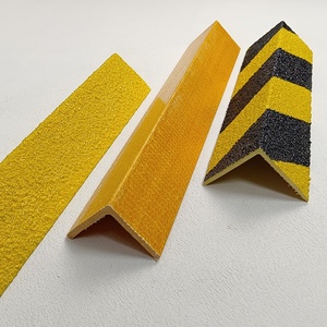Barre d'angle en fibre de verre personnalisée, profilé en L FRP GRP, bande antidérapante pour escalier, soudage, pliage, motif diamant - Product Image 1