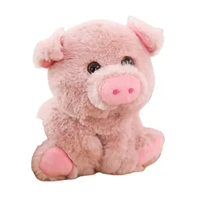 Custom Kids Plush Toy Cute Pink Pig Stuffed Slap Bracelet Plush Toy Animal Soft Stuffed Toys