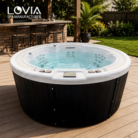 Bain à remous chauffé, spa de massage, jacuzzi pas cher, hydromassage, baignoire ronde, jacuzzi pour 5 personnes, baignoires et spas Balboa