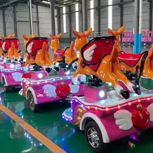 Parc d'attractions Modèle de cerf de <span class=keywords><strong>Noël</strong></span> Trackless <span class=keywords><strong>Train</strong></span> Ride Batterie électronique pour enfants <span class=keywords><strong>Train</strong></span> touristique - Product Image 3