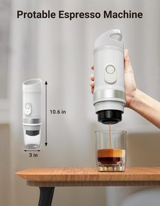 Macchina da Caffè Portatile a Capsule per Esterni, Piccola, Elettrica, con Funzione di Estrazione, Preparazione e Riscaldamento, Multifunzionale - Product Image 1