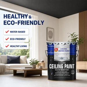 Hochwertige Schwarze Acryl-Emulsionsfarbe für Innenwände und Decken Hochdeckende Flüssigbeschichtung für Pockenabdeckung mit Pinsel oder Sprühgerät - Product Image 2