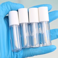 Tubes vides pour gloss à lèvres transparents blancs de 2,5 ml, tubes vides pour gloss à lèvres personnalisables pour l'emballage