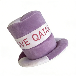 Gorras de Fútbol de Qatar al por Mayor, Gorras de Lona y Corduroy con Patrón de Lazos para Fanáticos de Deportes al Aire Libre - Product Image 2