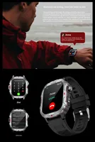 Nouvelle Montre Connectée d'Extérieur QX11 2026 pour Hommes, Étanche, Bracelet en Silicone, Appel, Moniteur de Fréquence Cardiaque et de Pression Artérielle, Montre-Bracelet Sportive