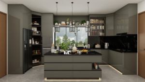 Zofa  Armoires de cuisine modernes au design 24 heures, armoires de cuisine en MDF pour salle à manger, îlot de cuisine - Product Image 4