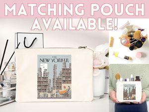 Bolsa de Lona con Diseño Estético de la <span class=keywords><strong>Portada</strong></span> de la Revista <span class=keywords><strong>New</strong></span> <span class=keywords><strong>Yorker</strong></span>, con Dos Asas y Patrón de Dibujos Animados - Product Image 5