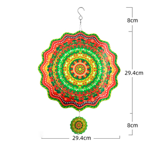 Nuevo Molinillo de Viento Metálico para Navidad, Adorno de Jardín, Molinillo de Viento 3D Grande - Product Image 5
