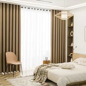 Lospring Factory Ready Stock Plain Simple Fine Pleated Curtains From China Suppliers Dropshipping