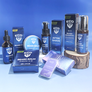 Huile et <span class=keywords><strong>baume</strong></span> de croissance de barbe biologique à étiquette privée, shampoing à barbe, eau de Cologne, soin de la barbe, coffret cadeau, argan, jojoba - Rafraîchissant - Product Image 5