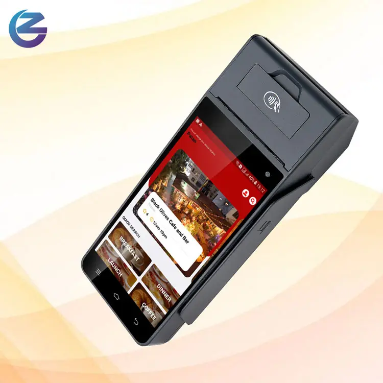 Z90 Smart Android Receipt Printing Online Account Open NFC CE FCC Wireless PDA WIFI Handheld POS Terminal