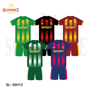 Fabricante de camisetas de fútbol de alta calidad Jersey de fútbol Color negro <span class=keywords><strong>personalizado</strong></span> en línea precio barato al por mayor - Product Image 2
