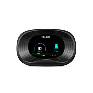 Pantalla de Visualización Frontal (HUD) para Automóvil Eléctrico, Versión Más Reciente de <span class=keywords><strong>2023</strong></span>, Compatible con P20 OBD2 GPS, Tacómetro - Product Image 1