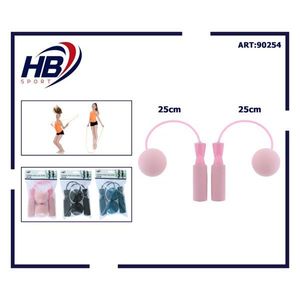 Corde à sauter sans cordon Hb Sport 25 cm rose pour l'entraînement physique - Product Image 1