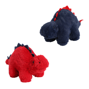Ensemble de peluches Stegosaurus bicolores - Adorables animaux en peluche dinosaures rouges et bleu marine pour cadeaux de couple/amis - Product Image 6
