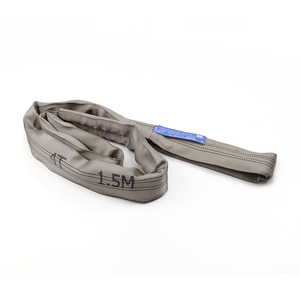 ZHONGYI Sling de levage sans fin gris 4 tonnes en sangle polyester certifié CE/GS/ISO9001, facteur de sécurité 6:1, pour grue de levage d'entrepôt - Product Image 4