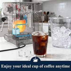 Cafetera Espresso CAFELFFE MK-903 con Espumador de Leche Integrado, Extracción en Frío, Control Táctil, 1500W - Uso Doméstico y de Oficina, Todo en Uno - Product Image 3