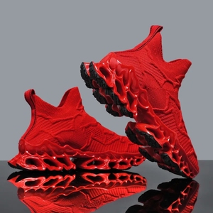 Chaussures de sport décontractées montantes pour hommes et femmes, antidérapantes, en maille respirante, chaussures de course, nouvelle lame, chaussette, jogging en plein air, marche en <span class=keywords><strong>ville</strong></span>, haute - Product Image 2