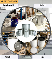 Base de remplacement en fer blanc pour fond de bidon, couvercle métallique pour bidon de peinture, seau métallique, bidon composite, impression personnalisée OEM